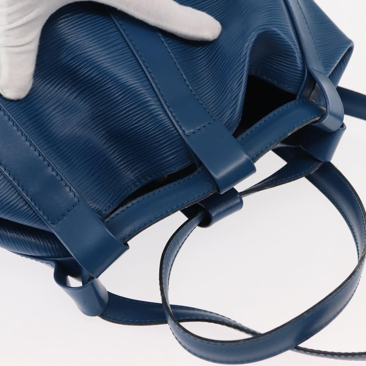 LOUIS VUITTON Epi Randonnee PM Shoulder Bag Blue M52355 LV Auth 145212