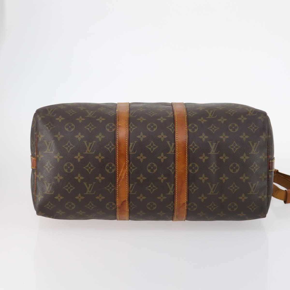 LOUIS VUITTON Monogram Keepall Bandouliere 45 Boston Bag M41418 LV Auth 145219