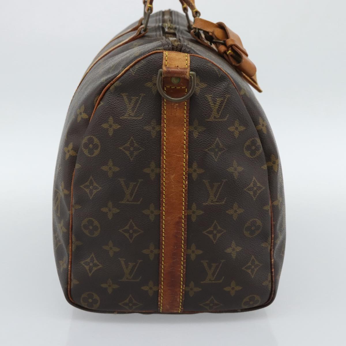 LOUIS VUITTON Monogram Keepall Bandouliere 45 Boston Bag M41418 LV Auth 145219