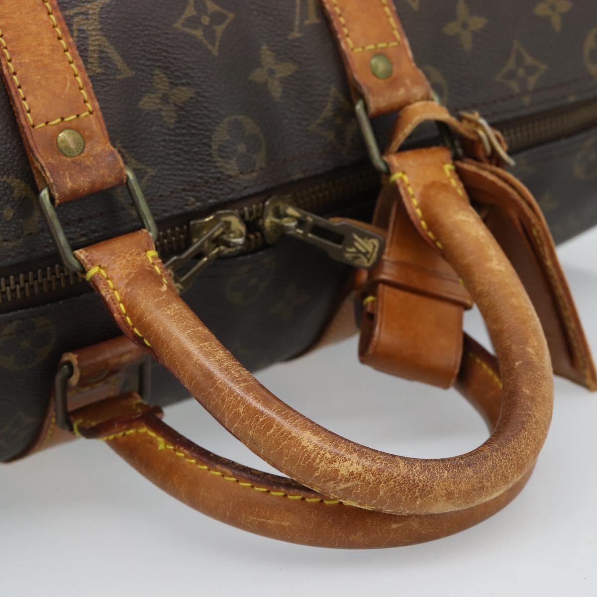 LOUIS VUITTON Monogram Keepall Bandouliere 45 Boston Bag M41418 LV Auth 145219