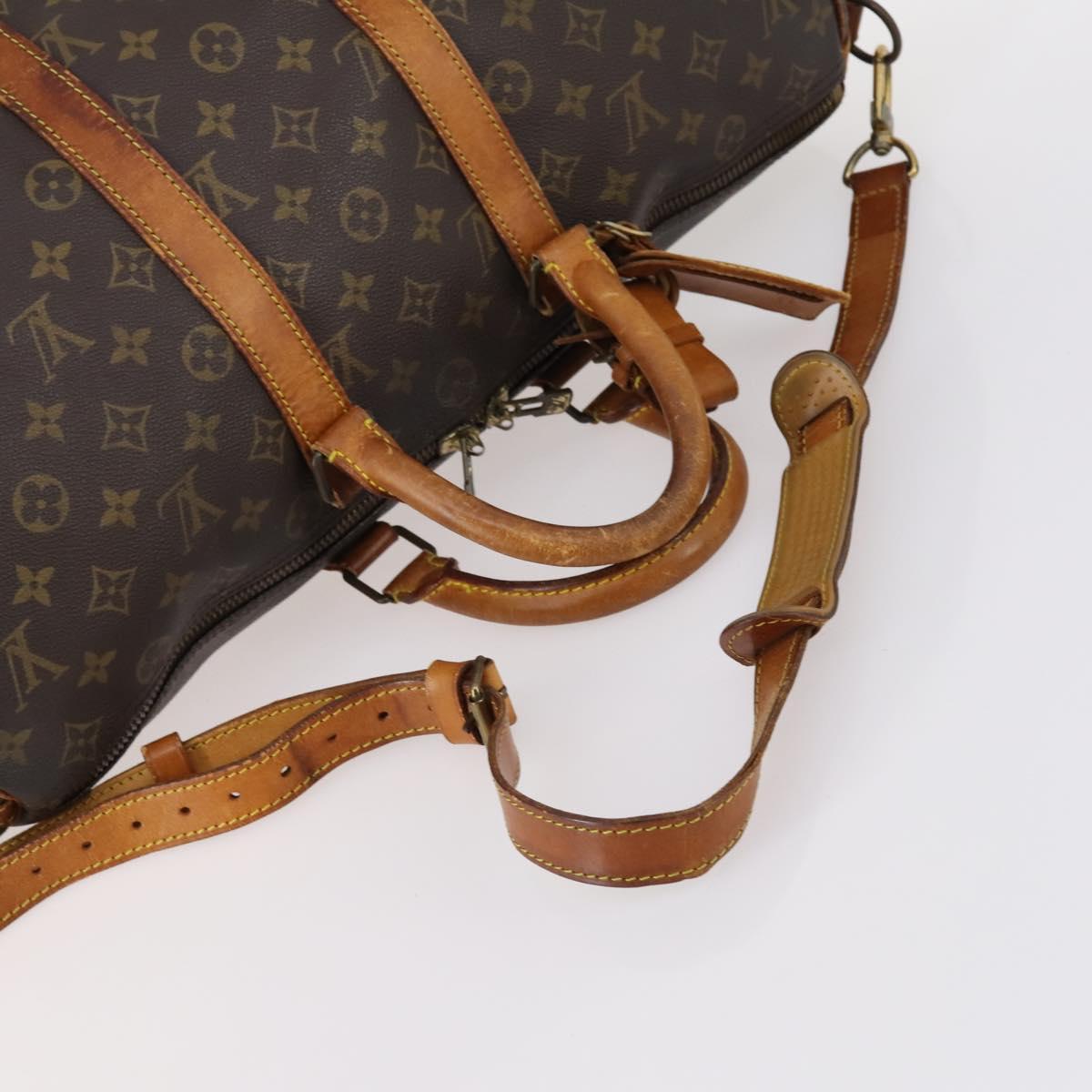 LOUIS VUITTON Monogram Keepall Bandouliere 45 Boston Bag M41418 LV Auth 145219