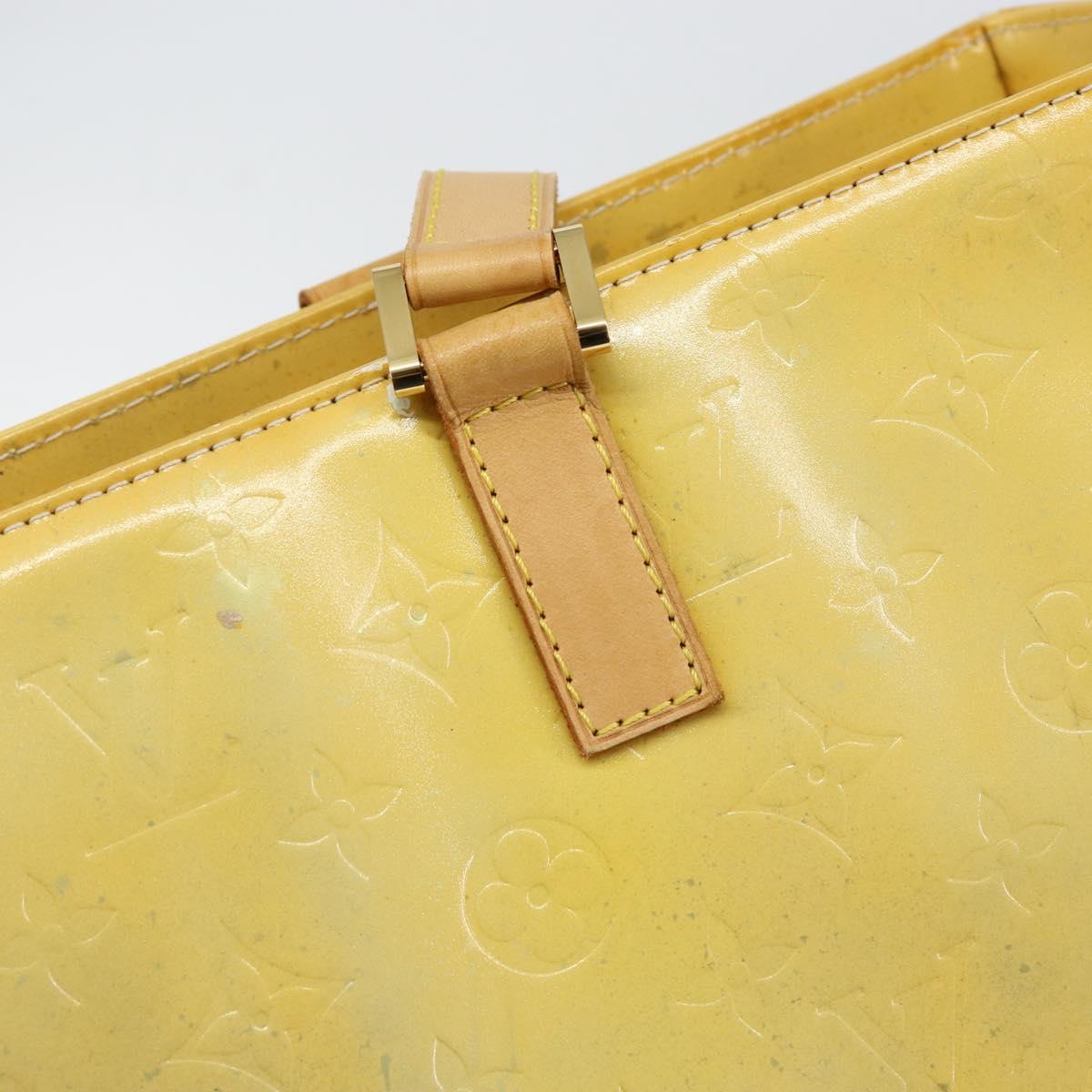 LOUIS VUITTON Monogram Vernis Columbus Tote Bag Gris M91028 LV Auth 145223