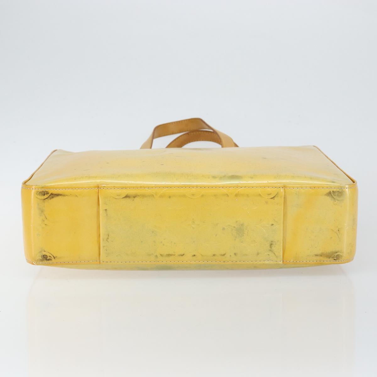 LOUIS VUITTON Monogram Vernis Columbus Tote Bag Gris M91028 LV Auth 145223