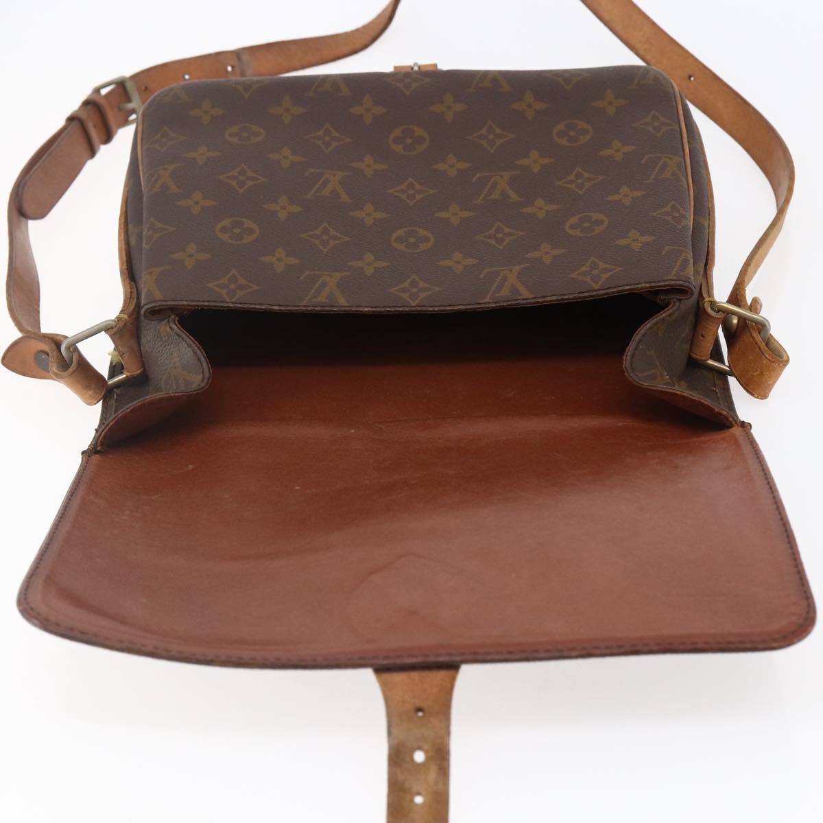 LOUIS VUITTON Monogram Cartouchiere GM Shoulder Bag Vintage M51252 Auth 145229