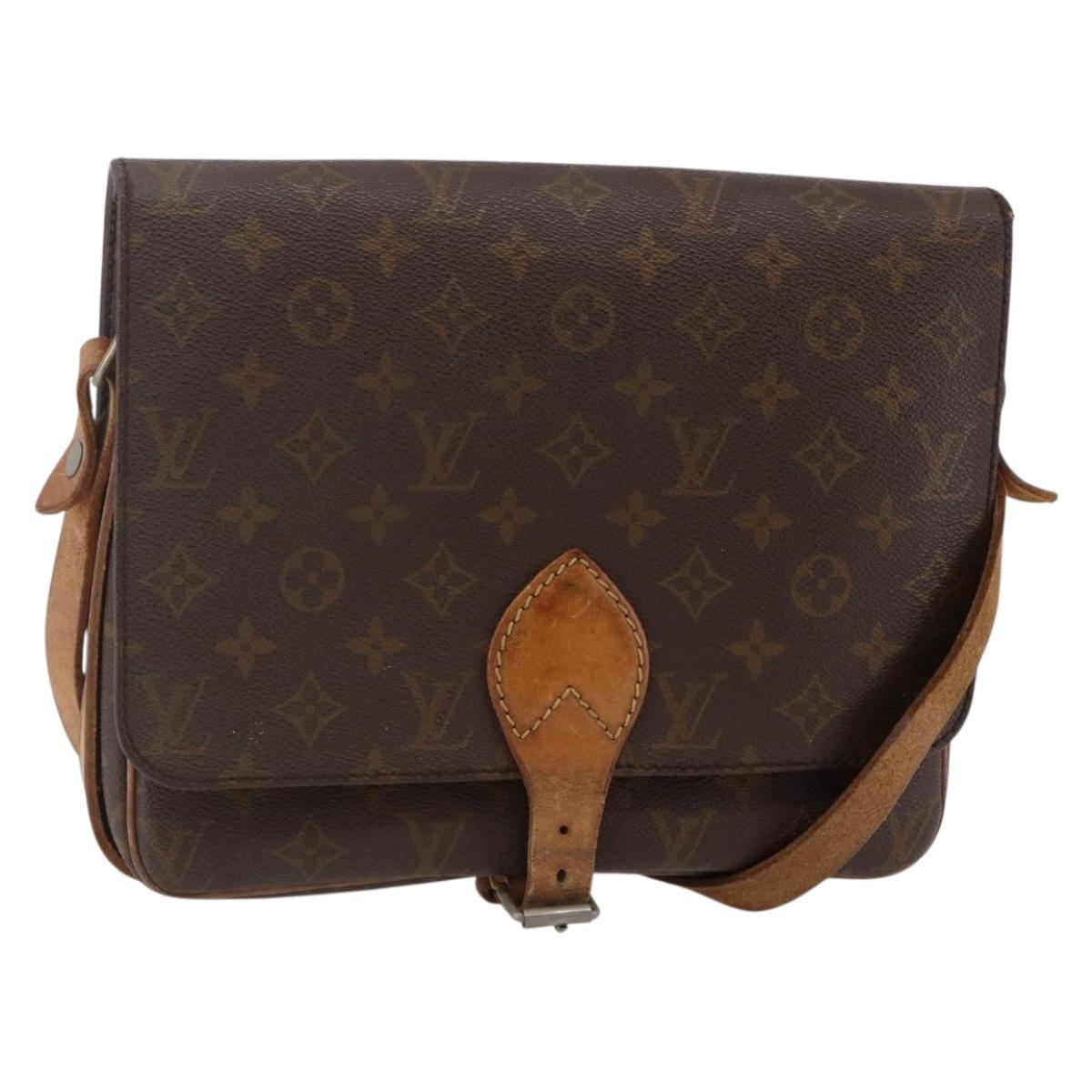 LOUIS VUITTON Monogram Cartouchiere GM Shoulder Bag Vintage M51252 Auth 145229