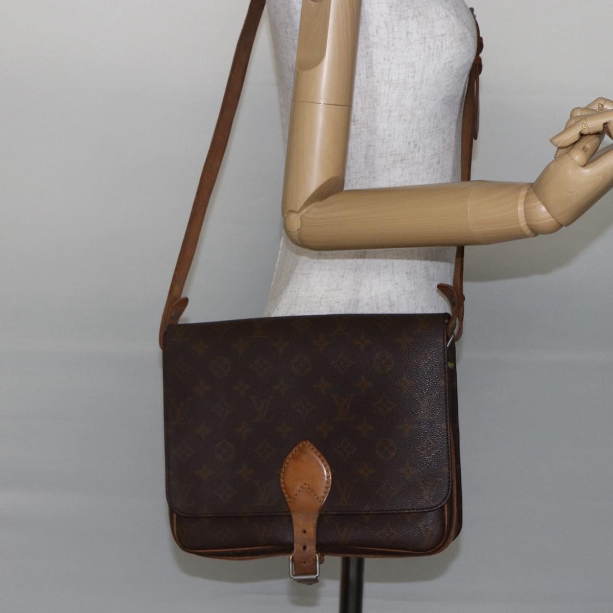 LOUIS VUITTON Monogram Cartouchiere GM Shoulder Bag Vintage M51252 Auth 145229