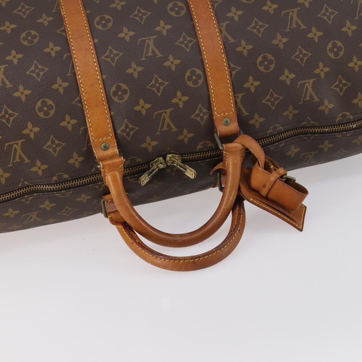 LOUIS VUITTON Monogram Keepall 55 Boston Bag M41424 LV Auth 145230
