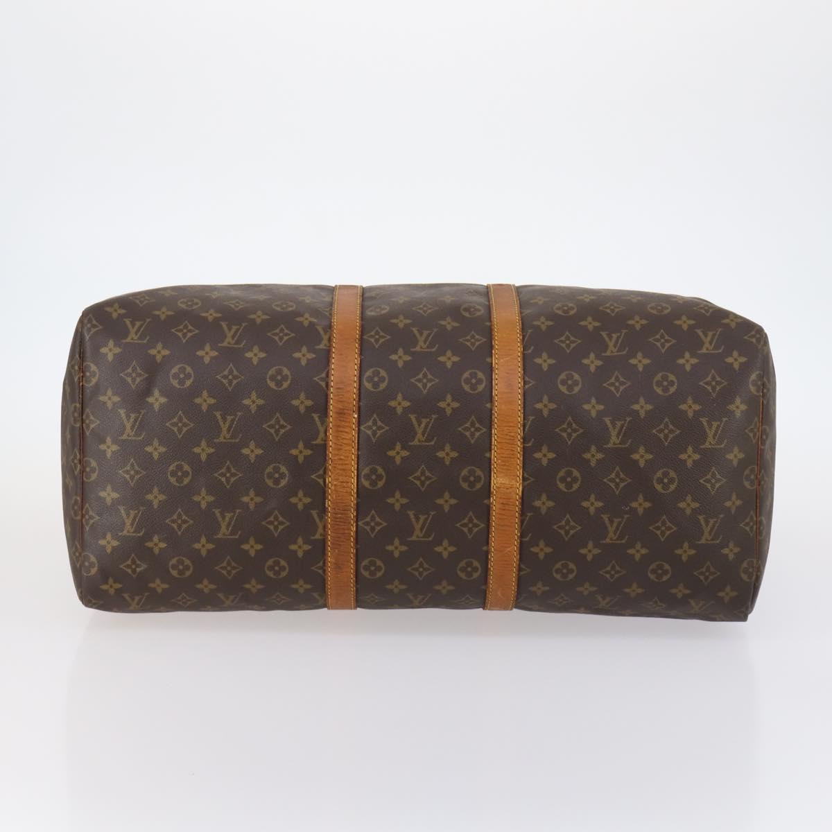 LOUIS VUITTON Monogram Keepall 55 Boston Bag M41424 LV Auth 145230