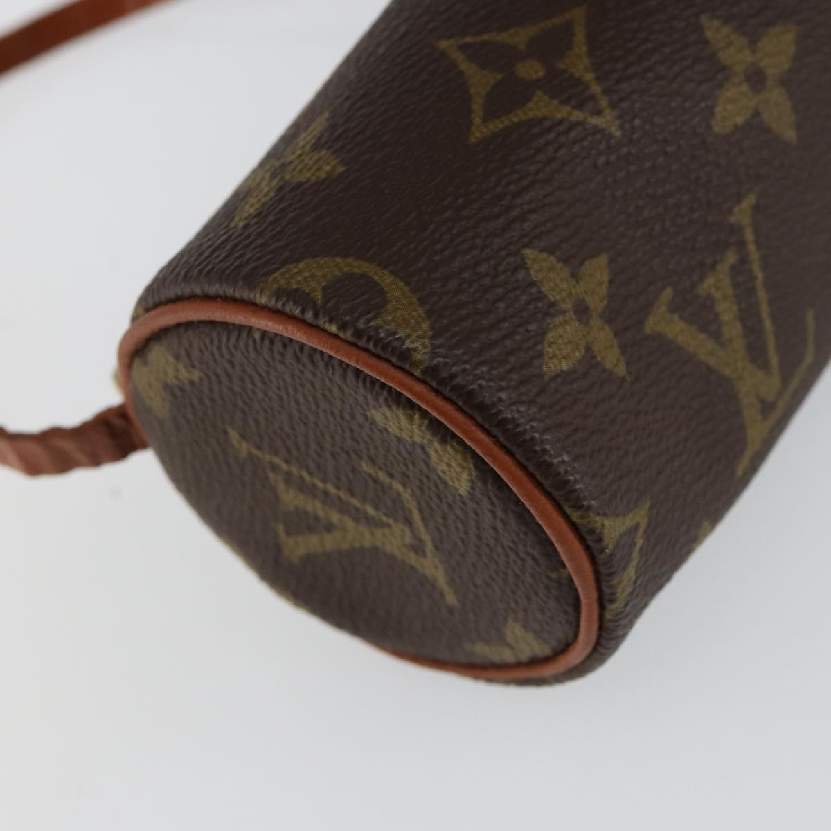 LOUIS VUITTON Monogram Papillon Pouch LV Auth 145233
