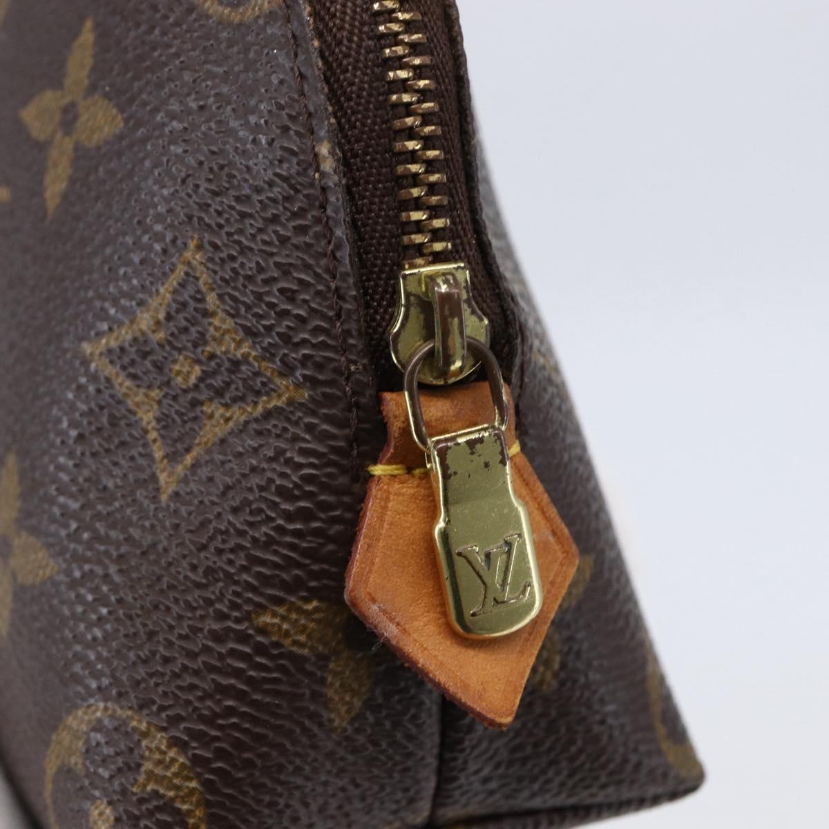 LOUIS VUITTON Monogram Pochette Cosmetic PM Pouch M43998 LV Auth 145239