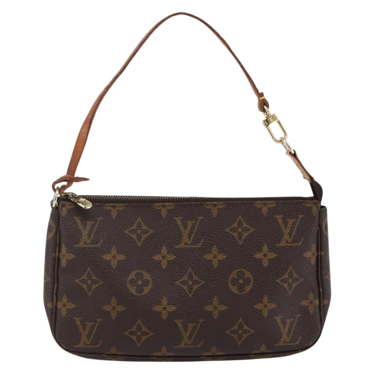LOUIS VUITTON Monogram Pochette Accessoires Pouch M51980 LV Auth 145240