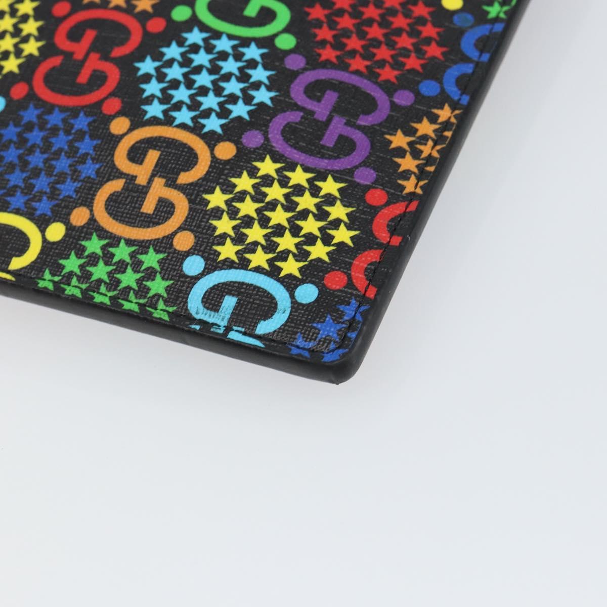 GUCCI GG Psychedelic Clutch Bag PVC Multicolor Silver 601087 Auth 145251V