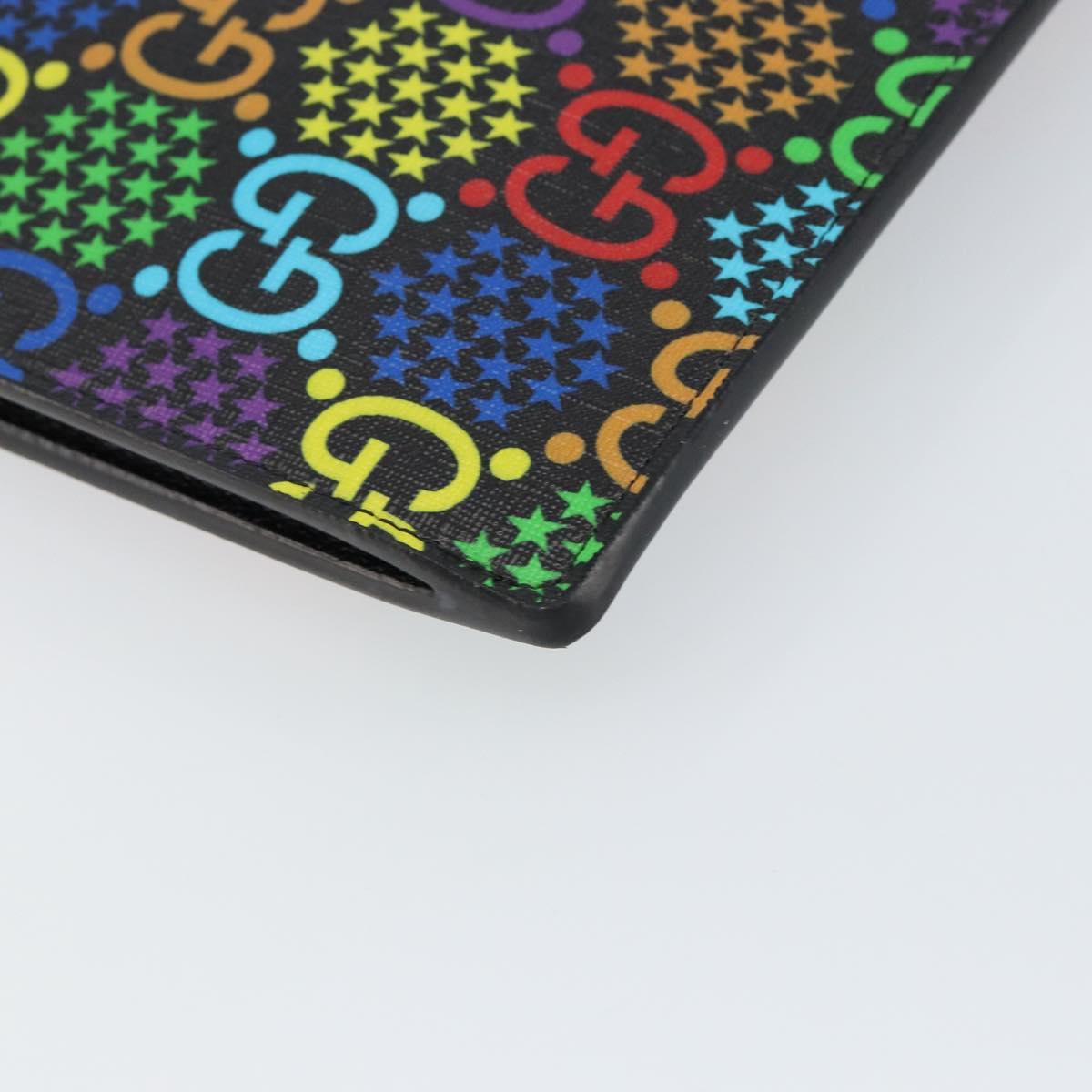 GUCCI GG Psychedelic Clutch Bag PVC Multicolor Silver 601087 Auth 145251V