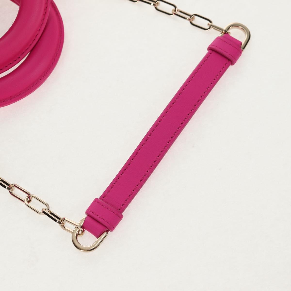 Christian Dior Cannage Lady D Joy Micro Bag Lamb Skin 2way Pink Auth 145262SM