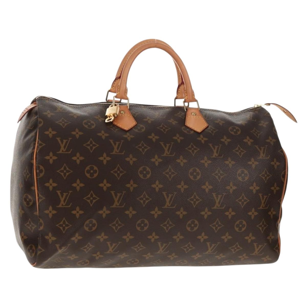LOUIS VUITTON Monogram Speedy 40 Hand Bag M41522 LV Auth 145263V