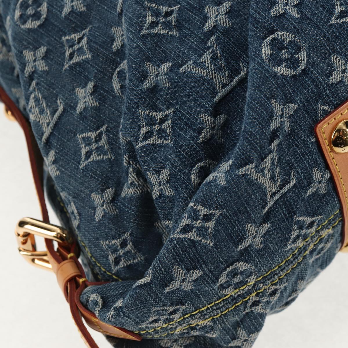 LOUIS VUITTON Monogram Denim Neo Cabby MM Hand Bag Blue M95349 LV Auth 145267V