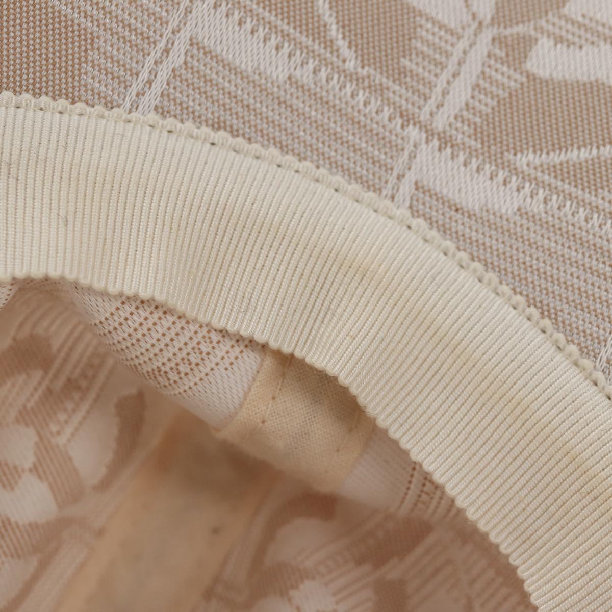 CHANEL New Travel line Cap Nylon M Beige CC Auth 145268V