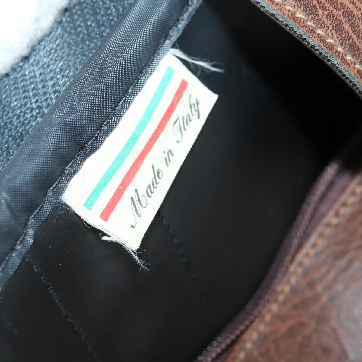 Burberrys Nova Check Boston Bag Canvas Beige Gold Auth 145269