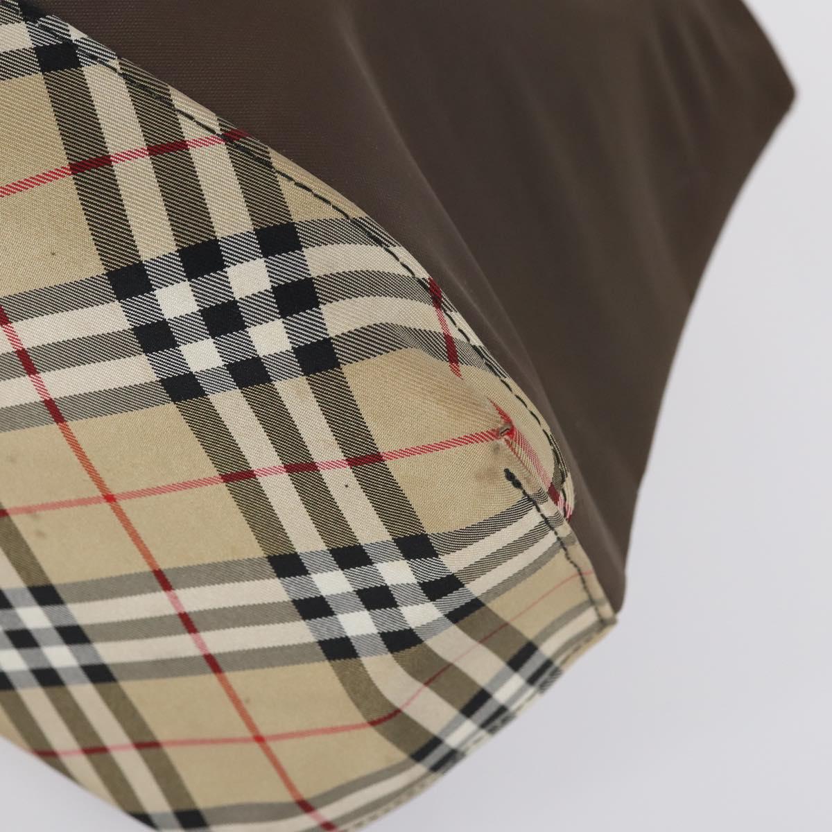 BURBERRY Nova Check Hand Bag Nylon 2Set Khaki Navy Auth 145273