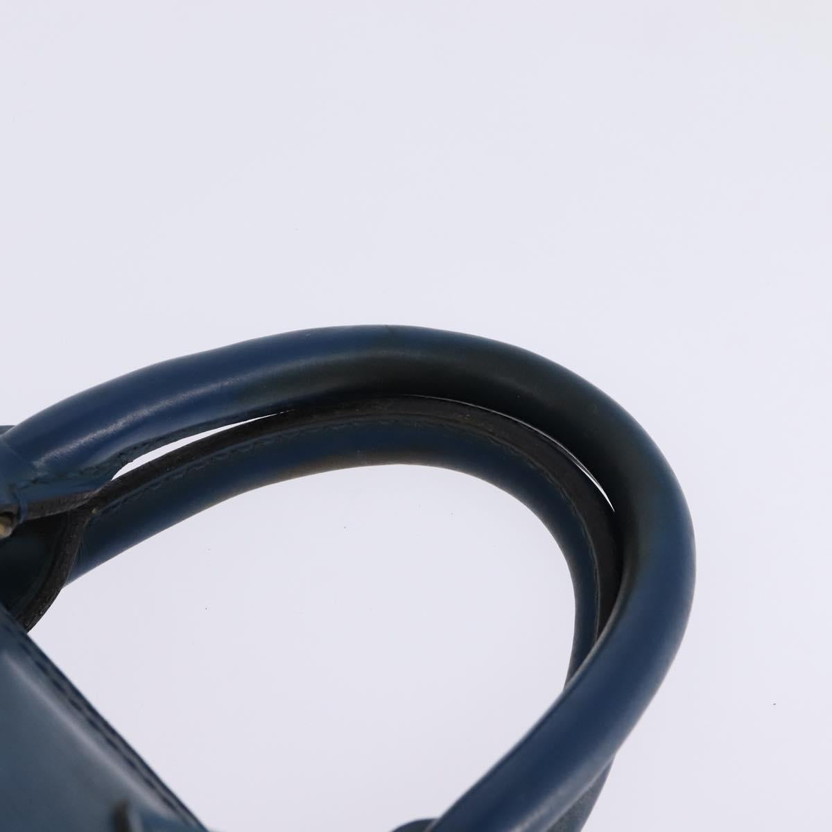 LOUIS VUITTON Epi Speedy 25 Hand Bag Toledo Blue M43015 LV Auth 145306