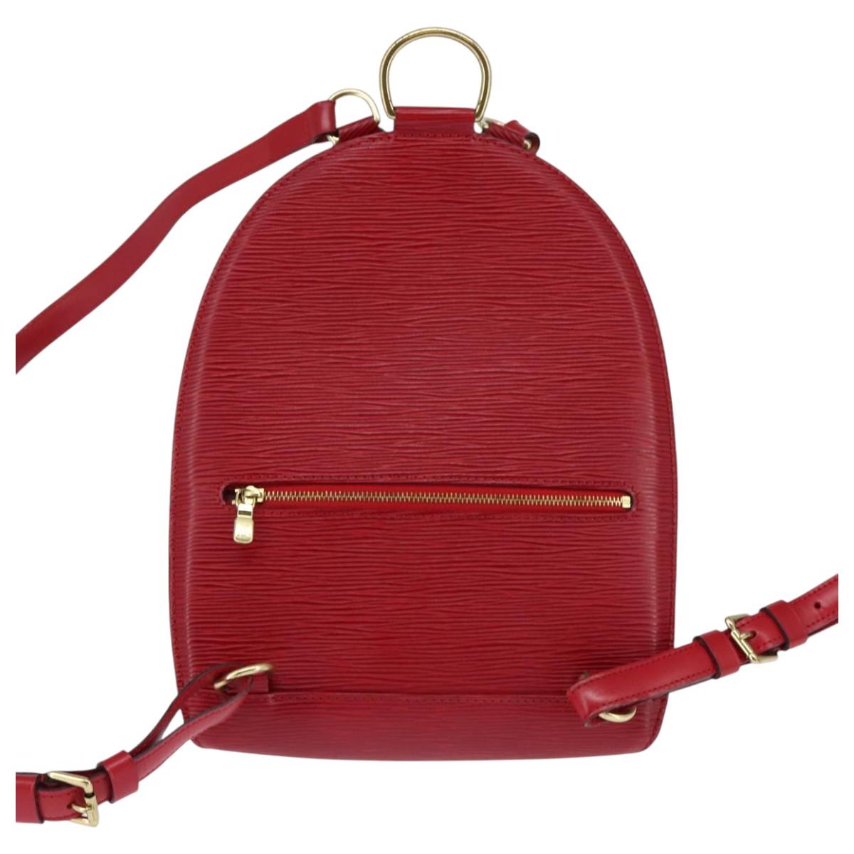 LOUIS VUITTON Epi Mabillon Backpack Castilian Red M52237 LV Auth 145308A