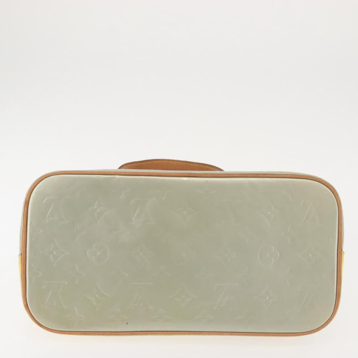 LOUIS VUITTON Monogram Vernis Houston Hand Bag Gris M91053 LV Auth 145309