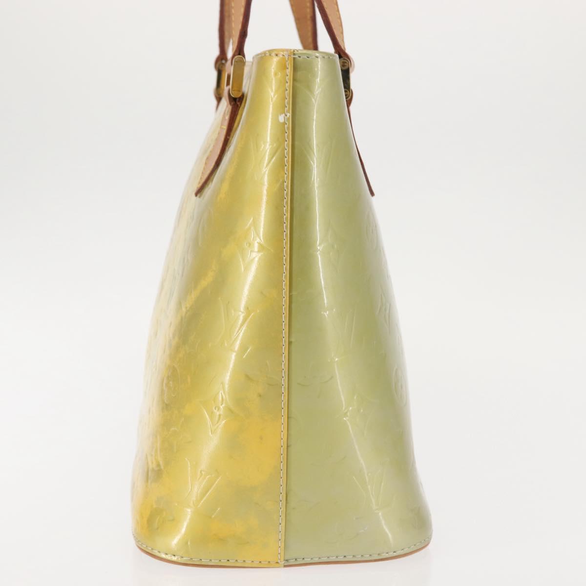 LOUIS VUITTON Monogram Vernis Houston Hand Bag Gris M91053 LV Auth 145309