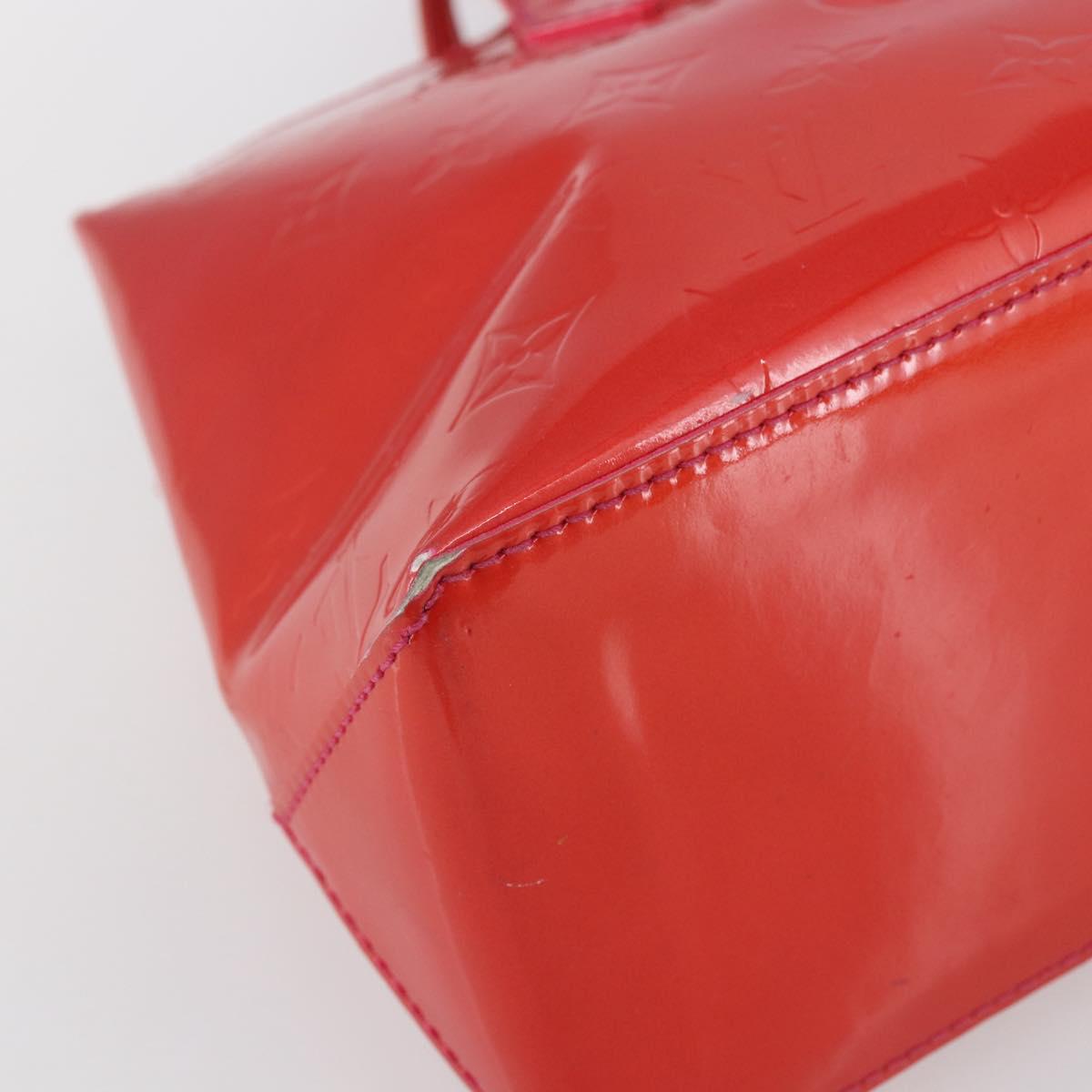 LOUIS VUITTON Monogram Vernis Wilshire Boulevard Bag Rose Pop M93643 Auth 145310