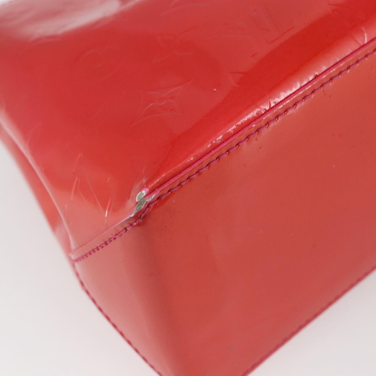 LOUIS VUITTON Monogram Vernis Wilshire Boulevard Bag Rose Pop M93643 Auth 145310
