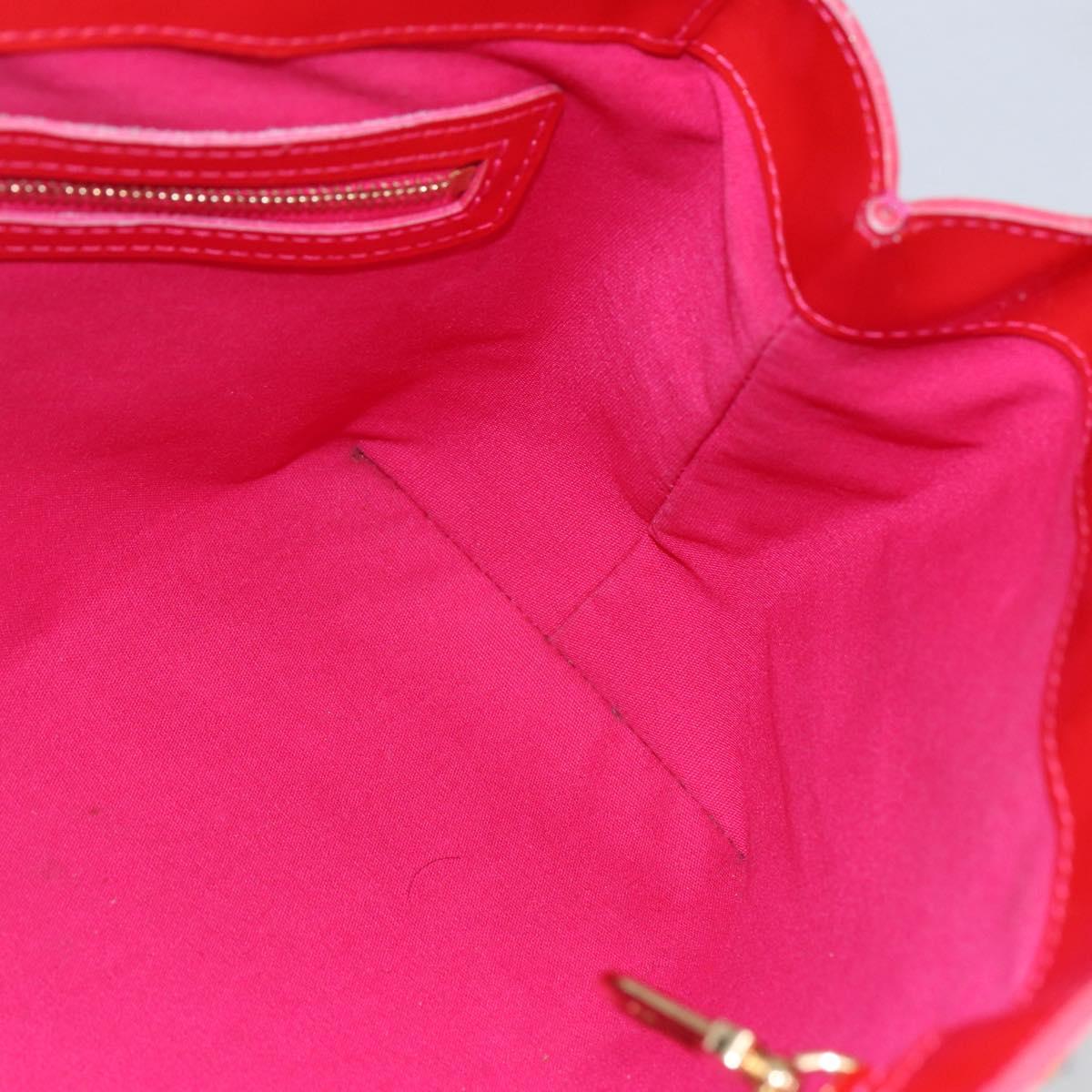 LOUIS VUITTON Monogram Vernis Wilshire Boulevard Bag Rose Pop M93643 Auth 145310