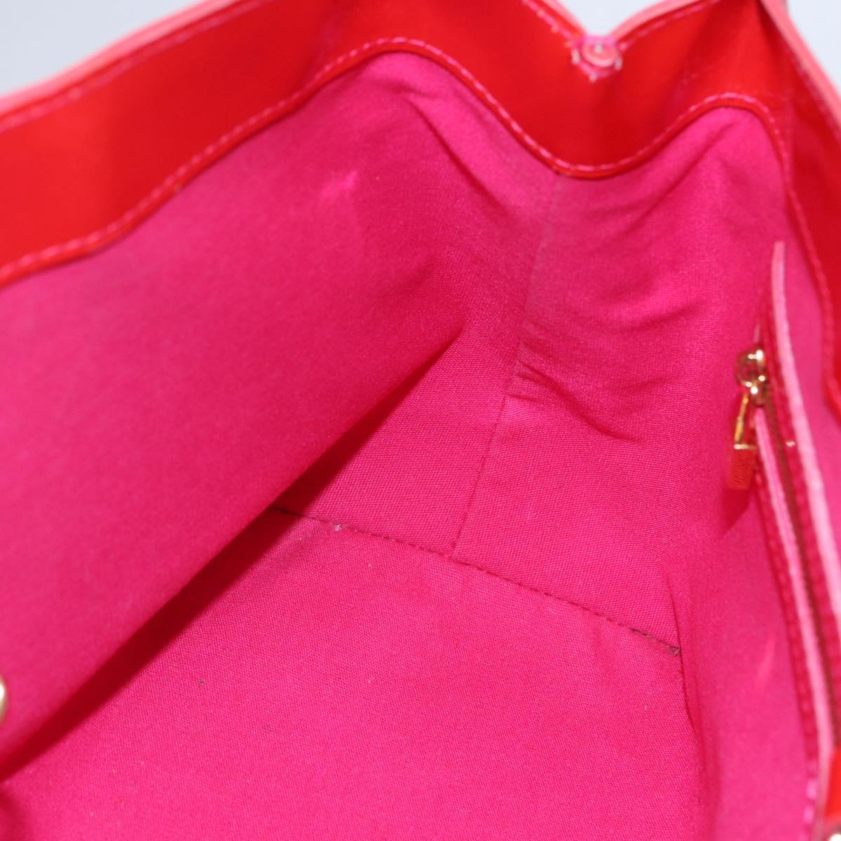 LOUIS VUITTON Monogram Vernis Wilshire Boulevard Bag Rose Pop M93643 Auth 145310