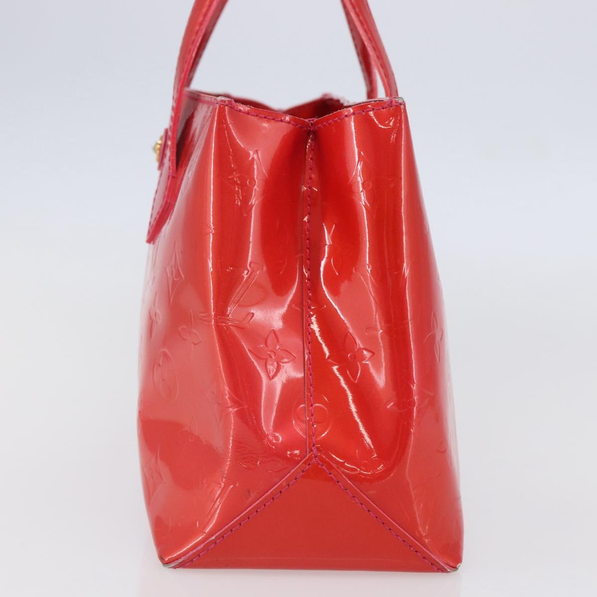 LOUIS VUITTON Monogram Vernis Wilshire Boulevard Bag Rose Pop M93643 Auth 145310