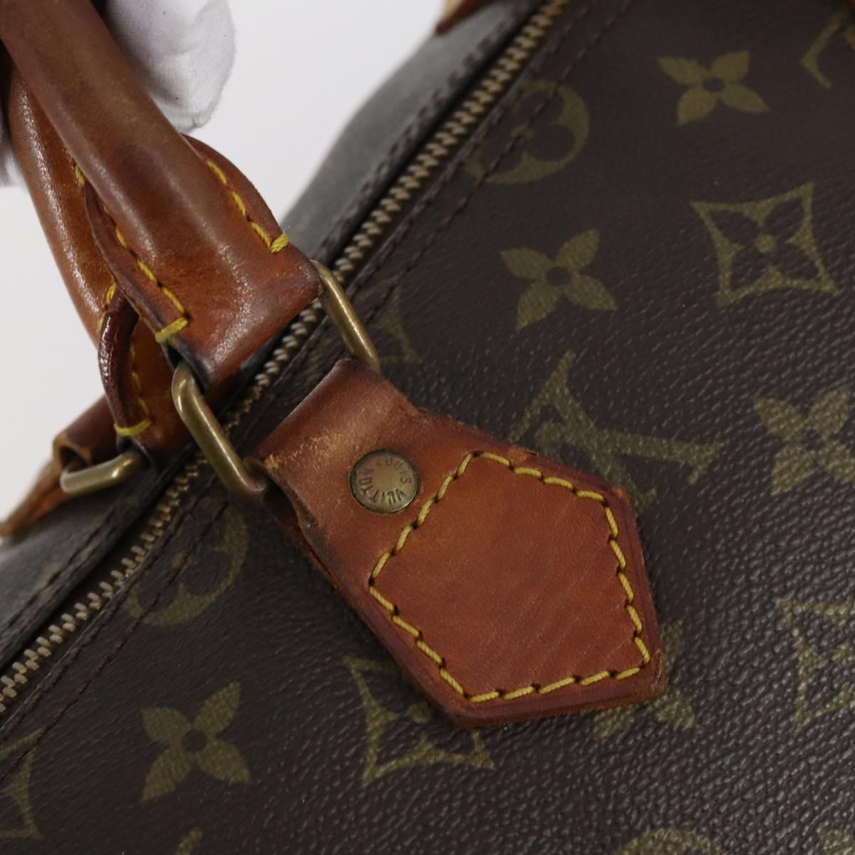 LOUIS VUITTON Monogram Speedy 35 Hand Bag M41524 LV Auth 145312