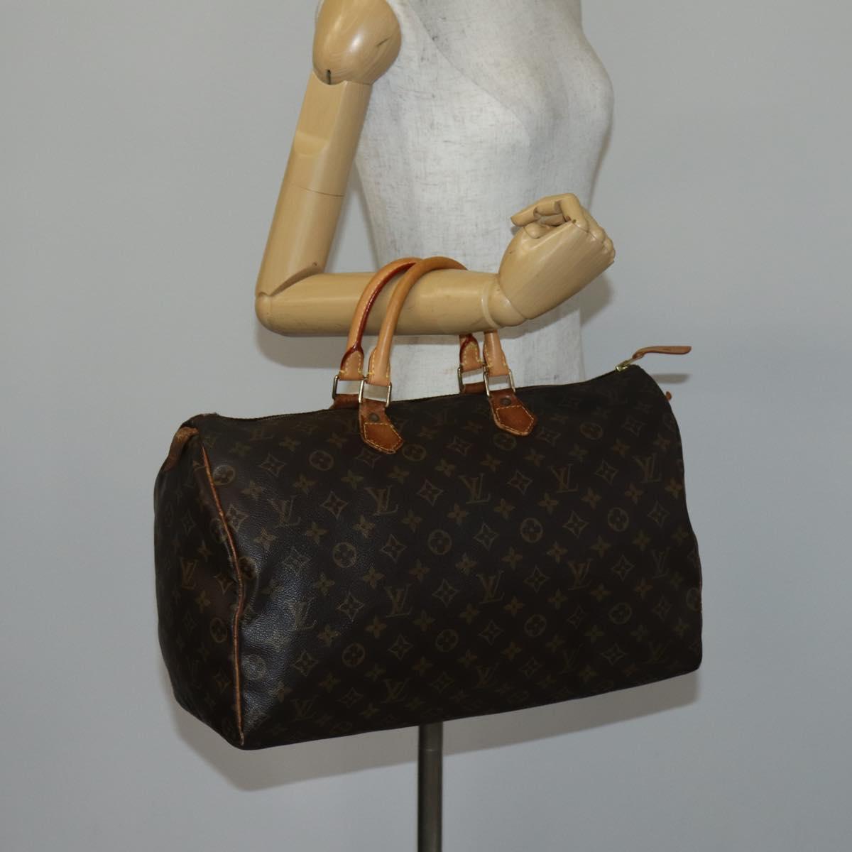 LOUIS VUITTON Monogram Speedy 40 Hand Bag M41522 LV Auth 145313