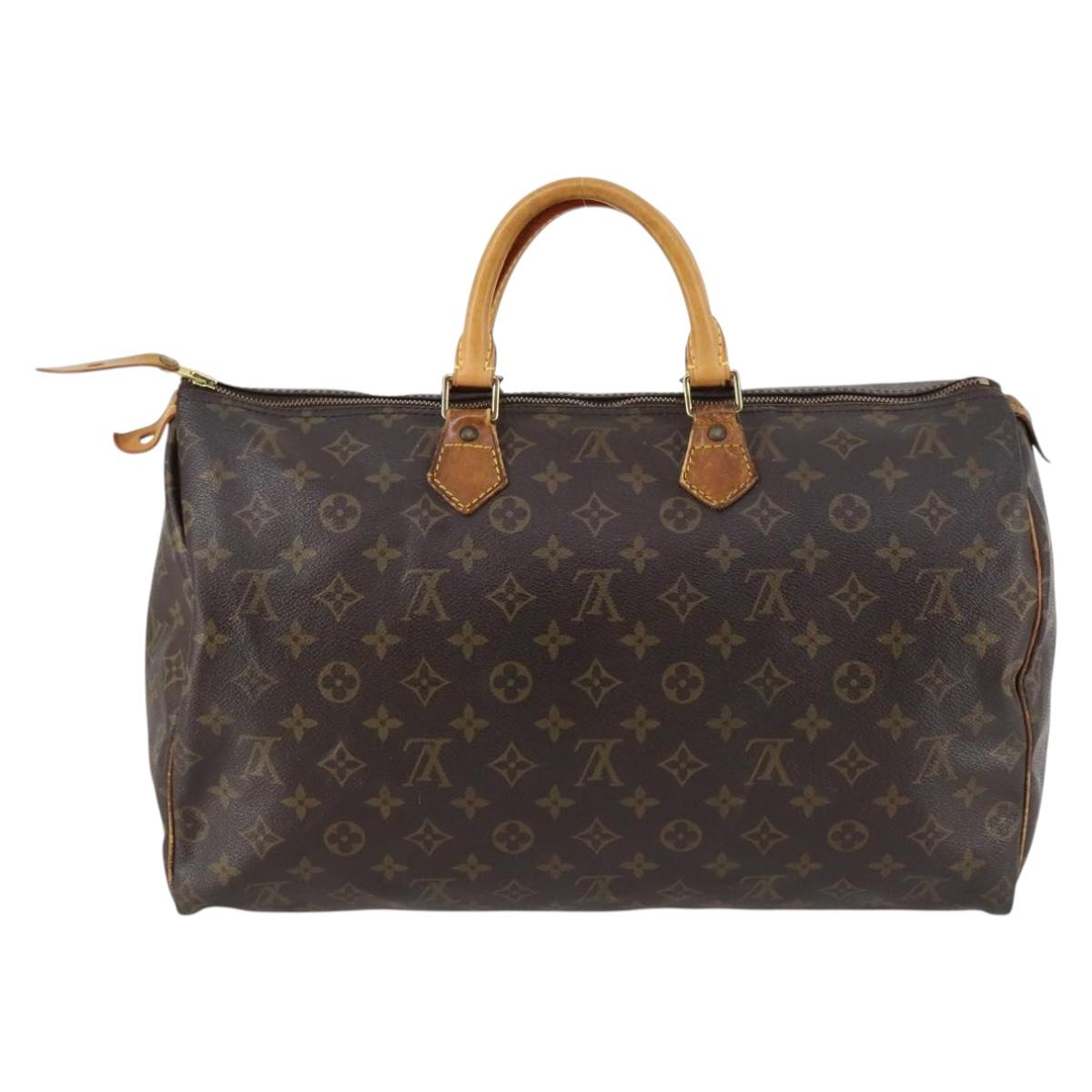 LOUIS VUITTON Monogram Speedy 40 Hand Bag M41522 LV Auth 145313