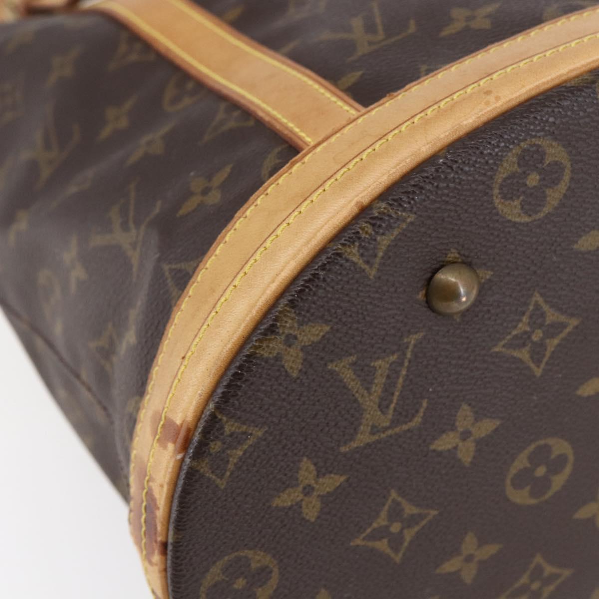 LOUIS VUITTON Monogram Bucket GM Shoulder Bag M42236 LV Auth 145314