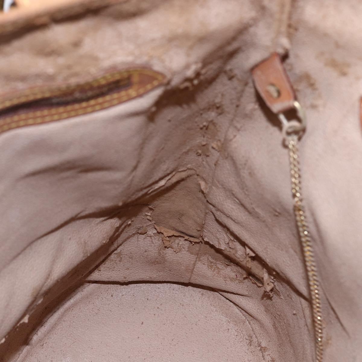 LOUIS VUITTON Monogram Bucket GM Shoulder Bag M42236 LV Auth 145314