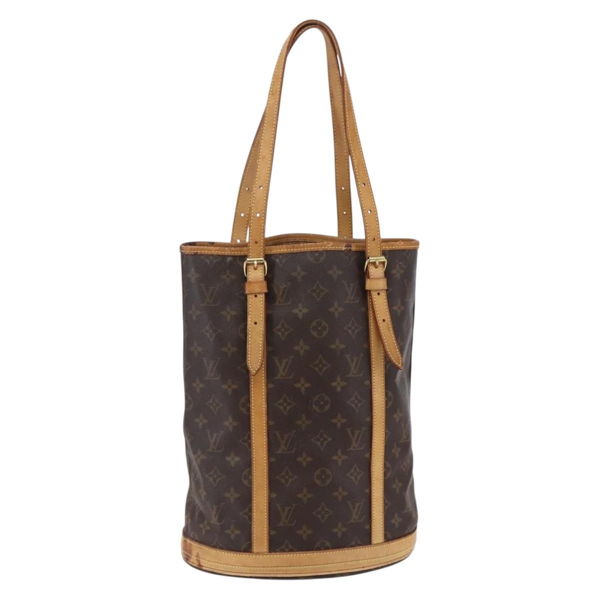 LOUIS VUITTON Monogram Bucket GM Shoulder Bag M42236 LV Auth 145314