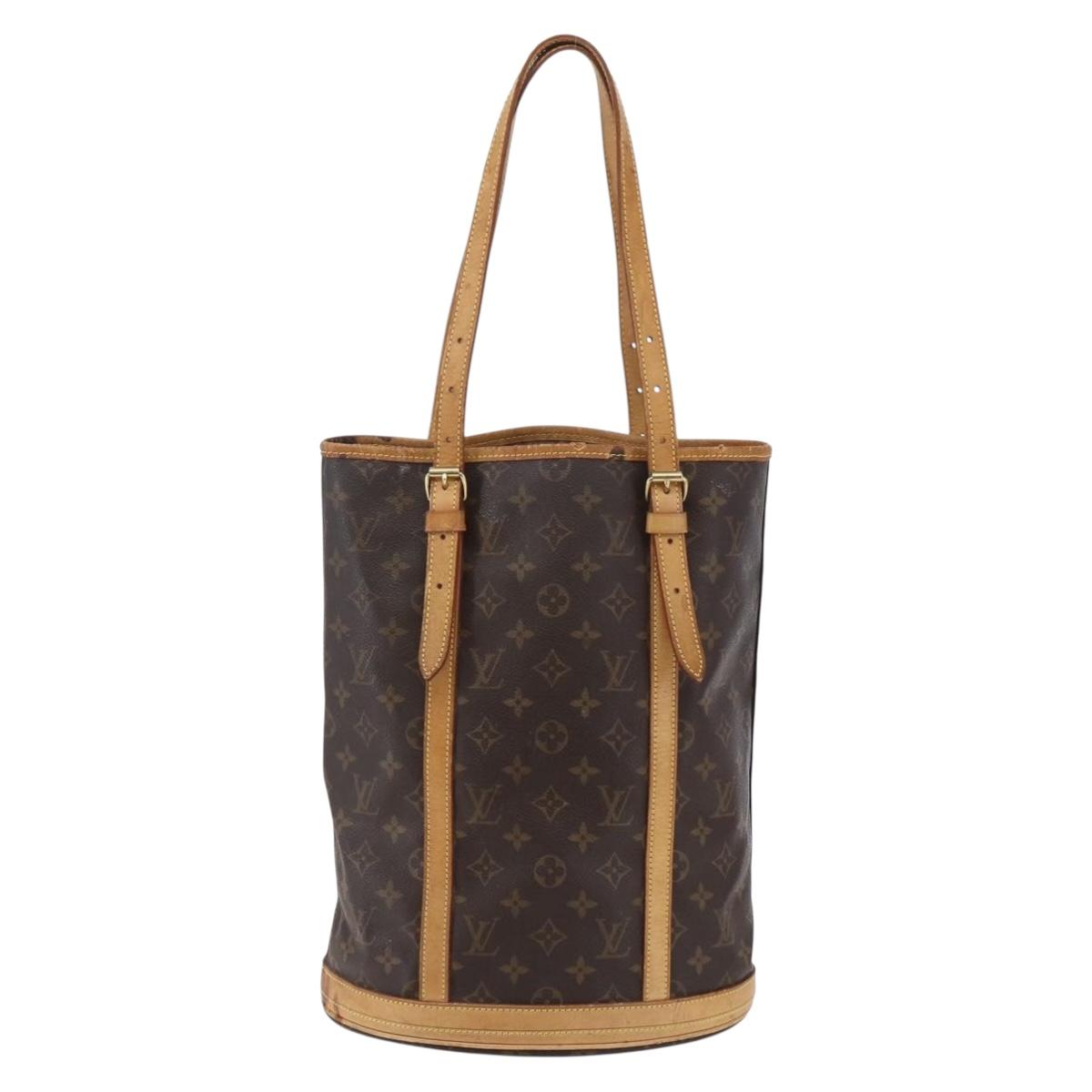 LOUIS VUITTON Monogram Bucket GM Shoulder Bag M42236 LV Auth 145314