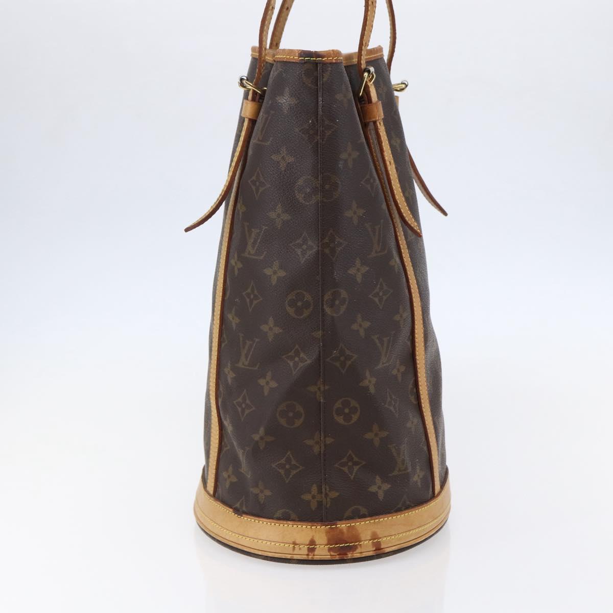 LOUIS VUITTON Monogram Bucket GM Shoulder Bag M42236 LV Auth 145314