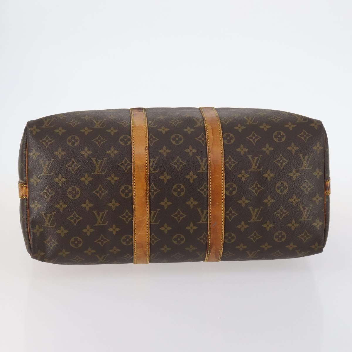 LOUIS VUITTON Monogram Keepall Bandouliere 45 Boston Bag M41418 LV Auth 145316