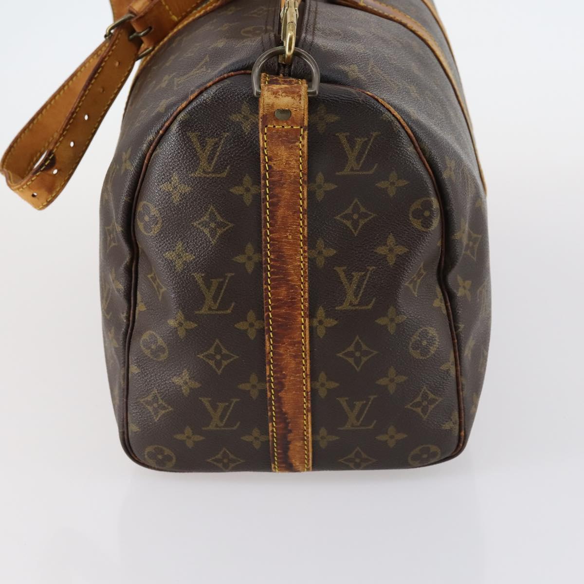 LOUIS VUITTON Monogram Keepall Bandouliere 45 Boston Bag M41418 LV Auth 145316