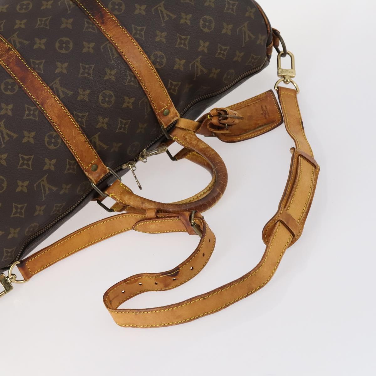 LOUIS VUITTON Monogram Keepall Bandouliere 45 Boston Bag M41418 LV Auth 145316