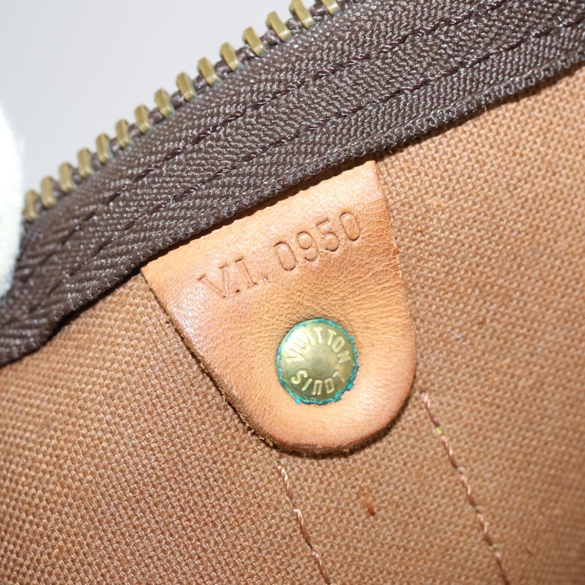 LOUIS VUITTON Monogram Keepall Bandouliere 55 Boston Bag M41414 LV Auth 145317