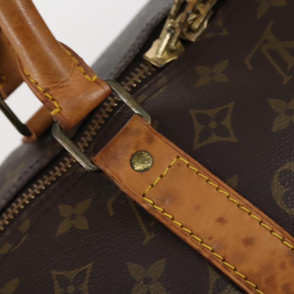 LOUIS VUITTON Monogram Keepall 55 Boston Bag M41424 LV Auth 145318