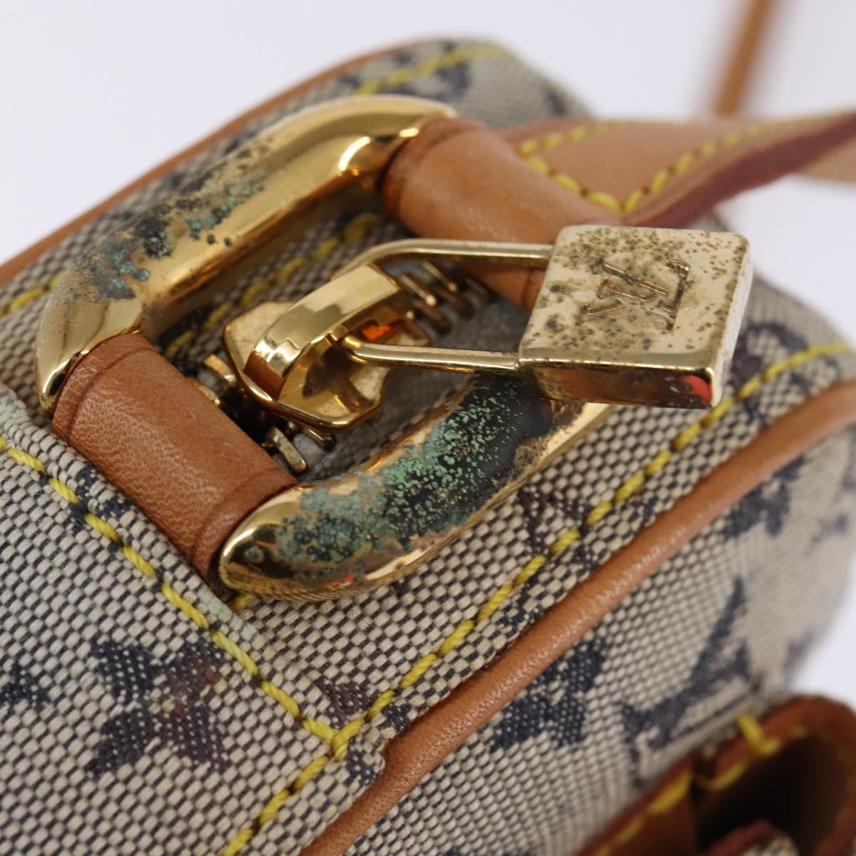 LOUIS VUITTON Monogram Mini Juliet MM Shoulder Bag Blue M92004 LV Auth 145320