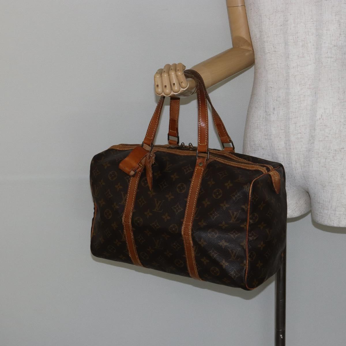 LOUIS VUITTON Monogram Sac Souple 35 Boston Bag M41626 LV Auth 145333