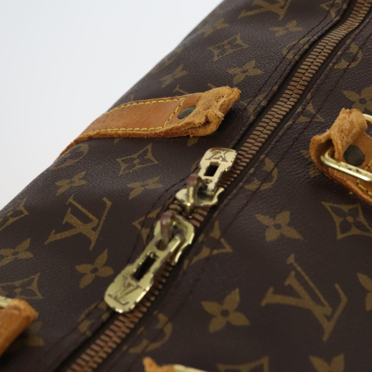 LOUIS VUITTON Monogram Keepall Bandouliere 55 Boston Bag M41414 LV Auth 145334