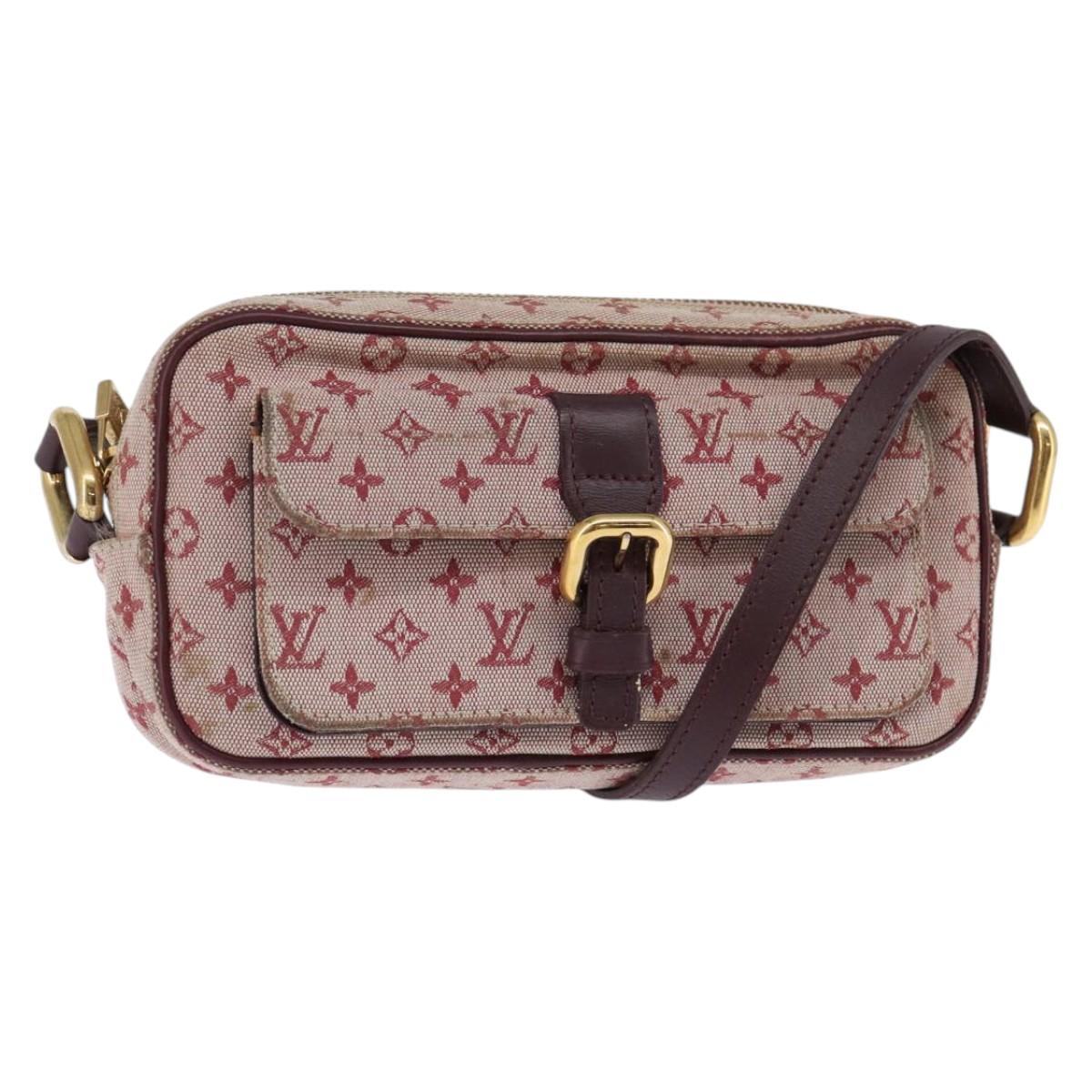 LOUIS VUITTON Monogram Mini Juliet MM Shoulder Bag Red M92219 LV Auth 145345