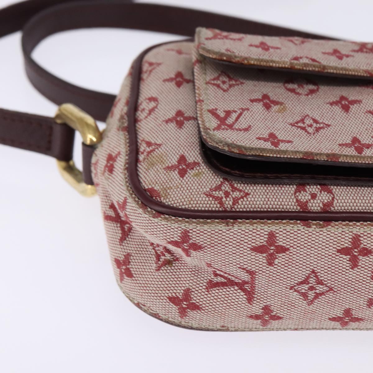 LOUIS VUITTON Monogram Mini Juliet MM Shoulder Bag Red M92219 LV Auth 145345